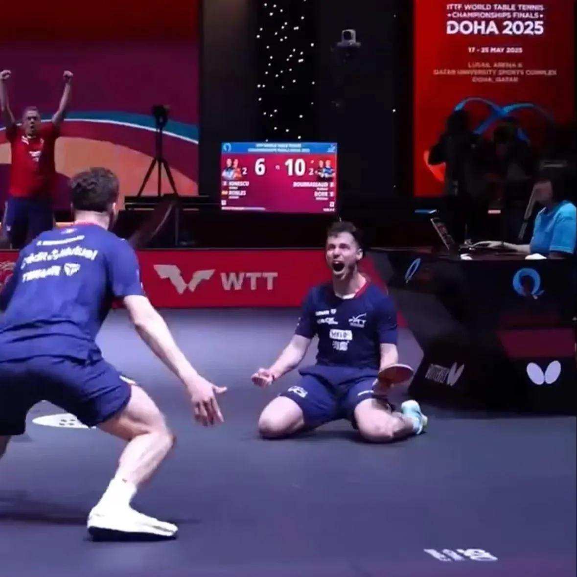 德国乒乓球队轻取法国乒乓球队，波尔制霸全场